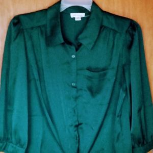 Women's Faith and Joy Button Down Blouse Size 2X